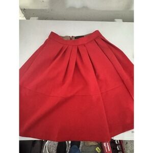 Banana Republic Women's Red Pleated Size 4 Skirt With Pockets Y2K Christmas